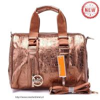 michael kors logo-print groot bronzen boekentassen Best Verkopende j5xs1378